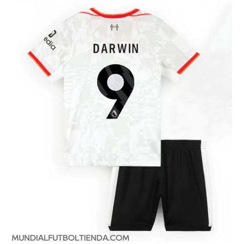 Camiseta Liverpool Darwin Nunez #9 Tercera Equipación Replica 2024-25 para niños mangas cortas (+ Pantalones cortos)